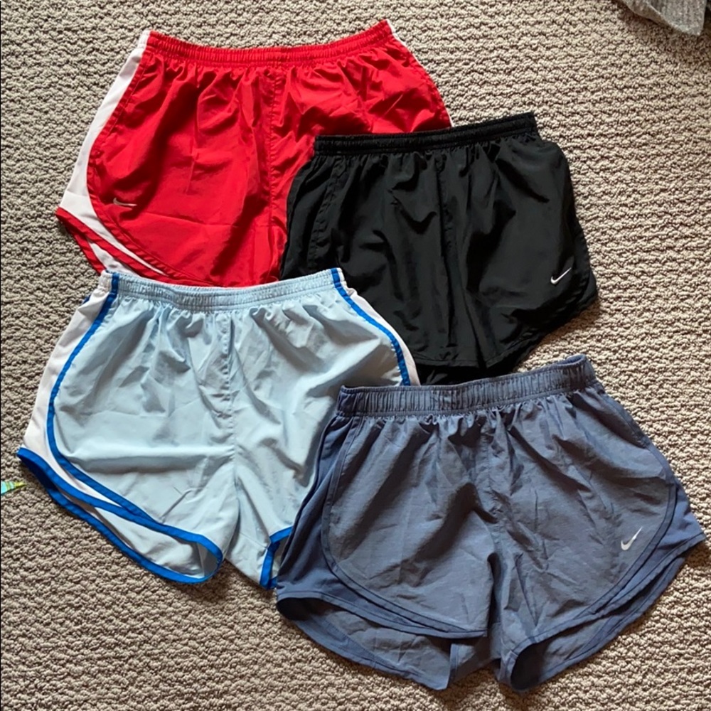 Lot of four Nike dri fit shorts